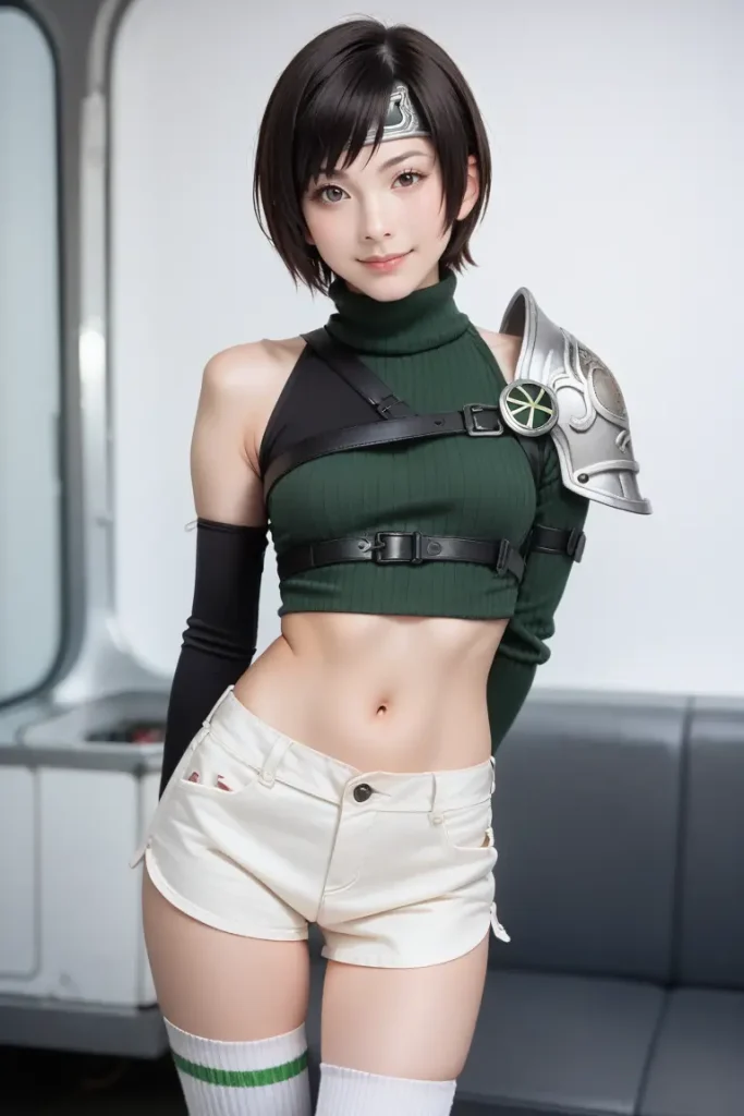 FF7ユフィコスプレのヌードグラビアAIエロ画像16枚目