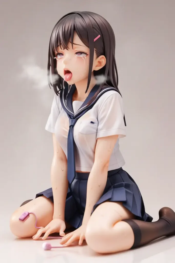 オナニーしている女子高生フィギュアのAIエロ画像20枚目