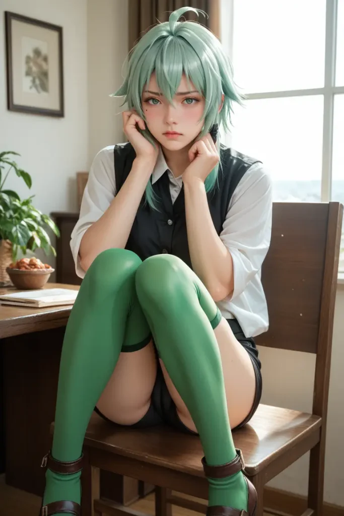 SAOのシノンのコスプレしたお姉さんのヌードグラビアAIエロ画像19枚目