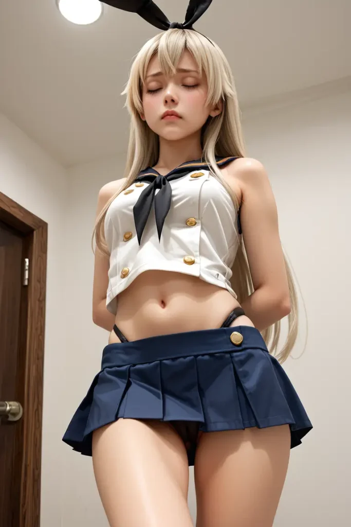 艦これの島風コスプレたお姉さんのヌードグラビアAIエロ画像43枚目