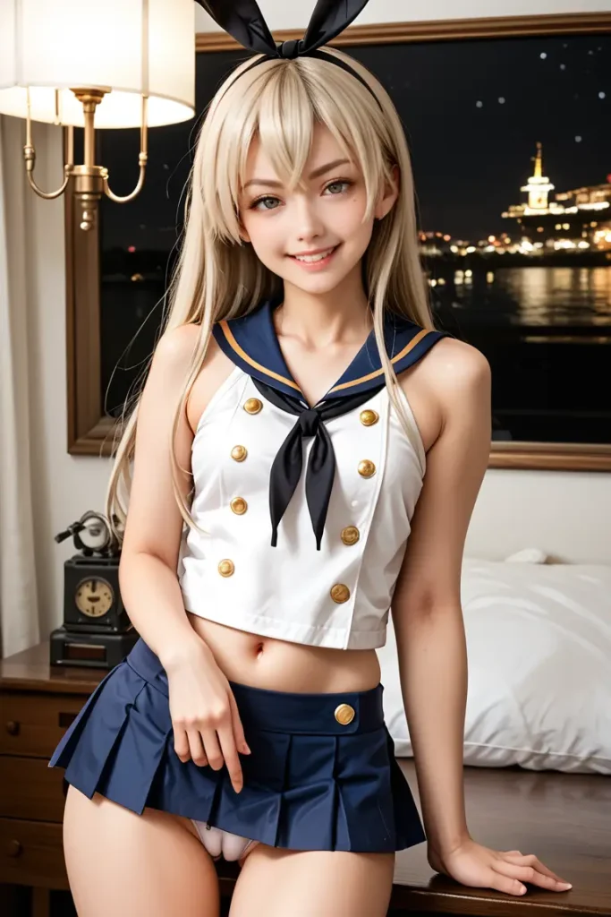 艦これの島風コスプレたお姉さんのヌードグラビアAIエロ画像85枚目