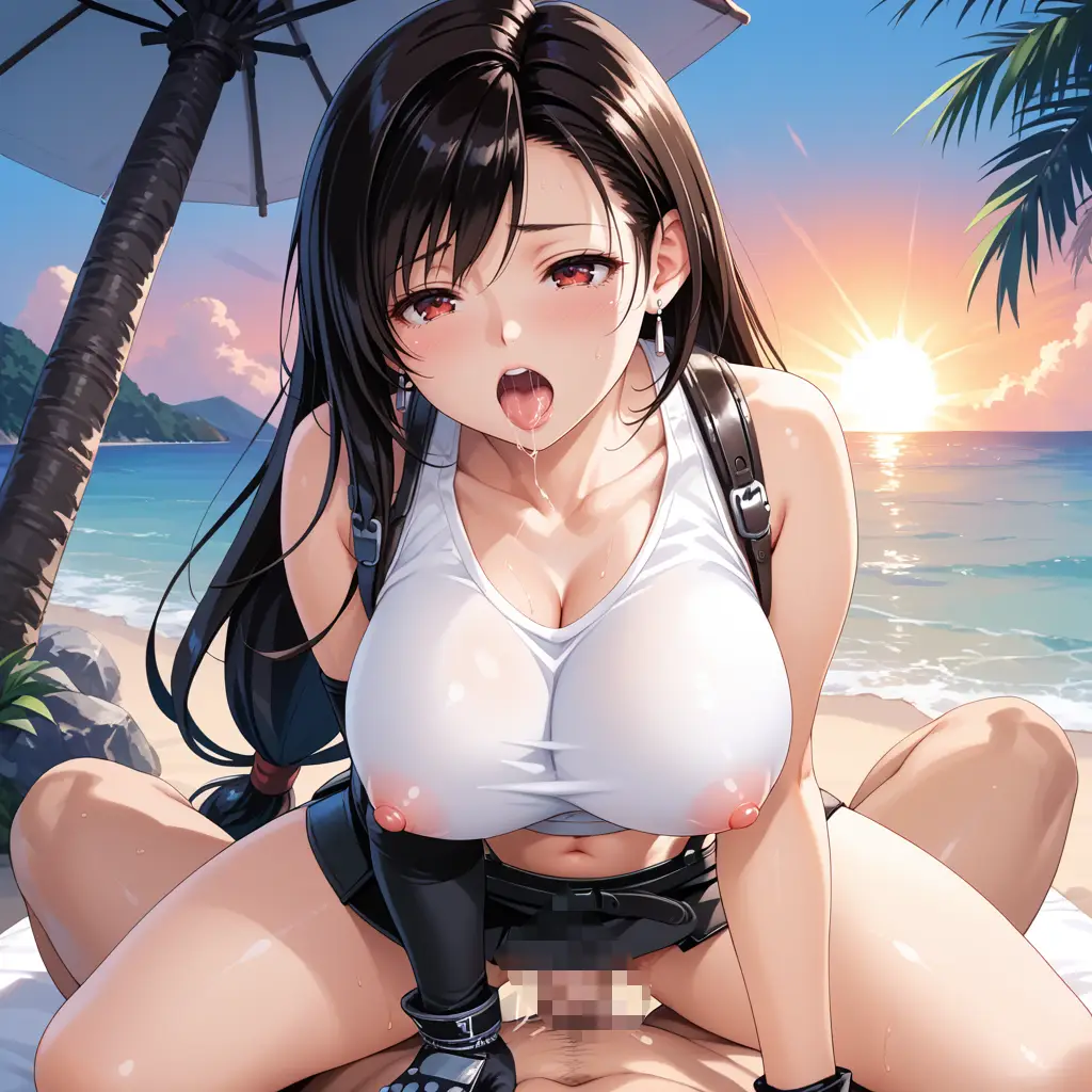 ファイナルファンタジーのティファの色々なセックスのAIエロ画像56枚目