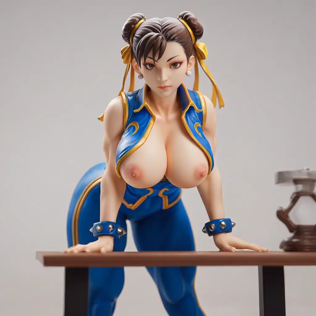 春麗のエッチなグラビアフィギュアが見れるAIエロ画像2枚目