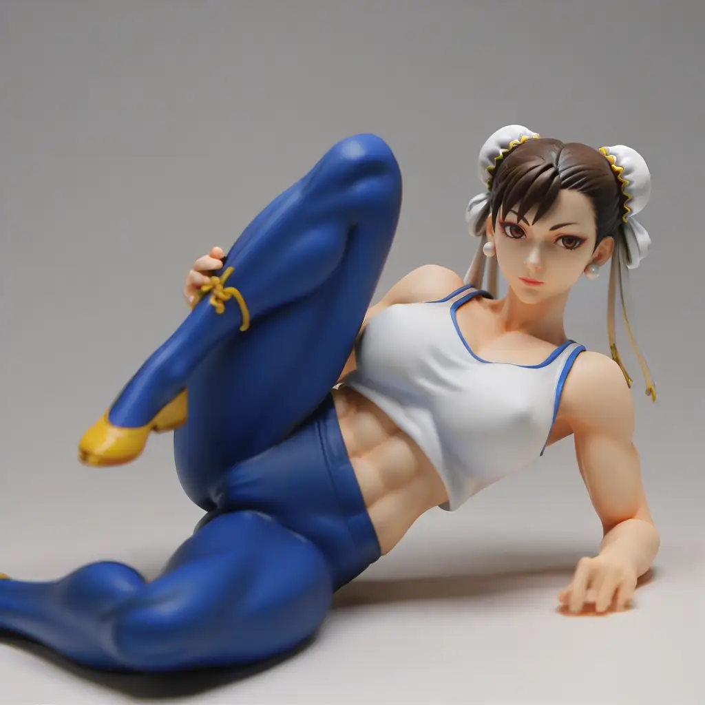 春麗のエッチなグラビアフィギュアが見れるAIエロ画像7枚目