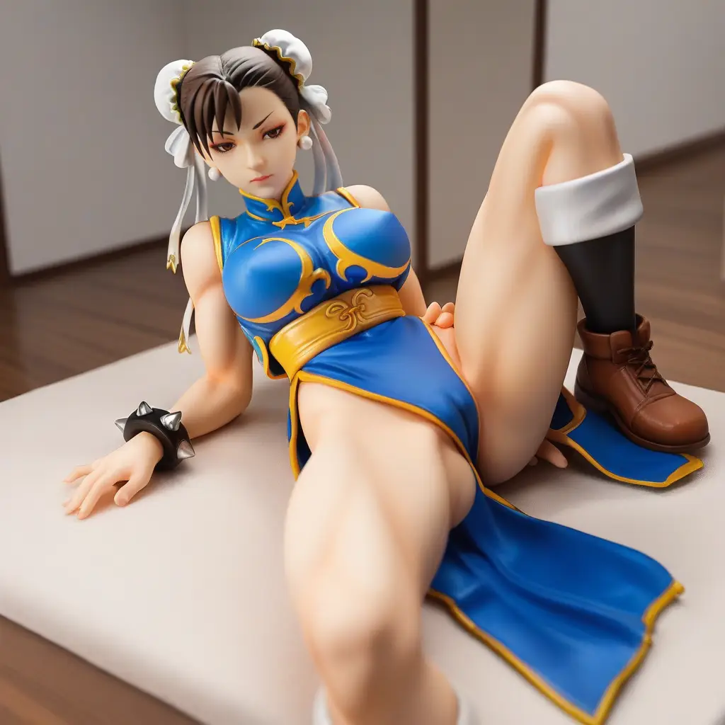 春麗のエッチなグラビアフィギュアが見れるAIエロ画像9枚目