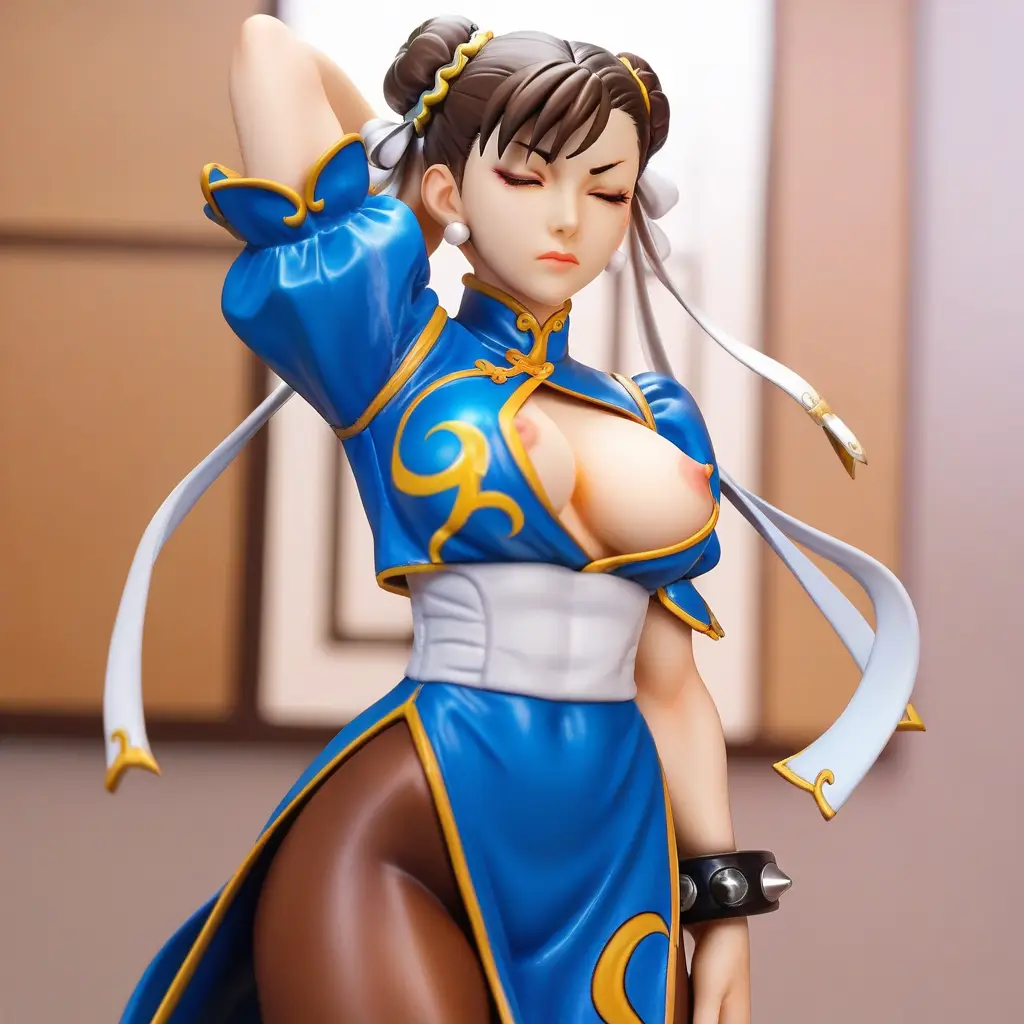 春麗のエッチなグラビアフィギュアが見れるAIエロ画像13枚目