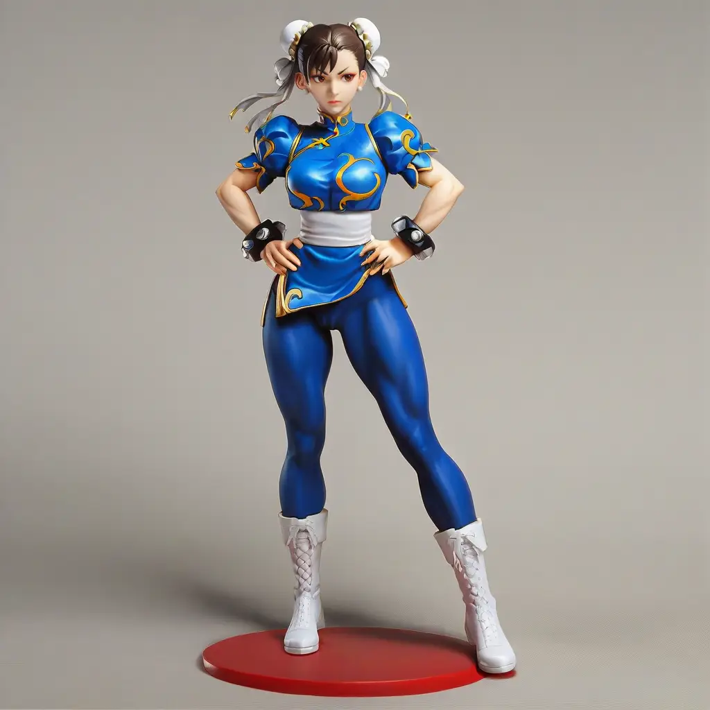 春麗のエッチなグラビアフィギュアが見れるAIエロ画像14枚目