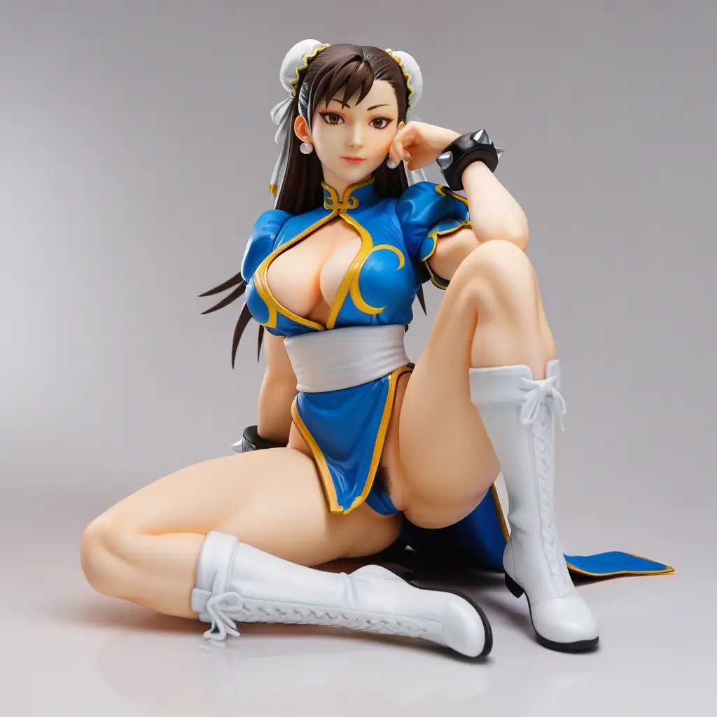 春麗のエッチなグラビアフィギュアが見れるAIエロ画像16枚目