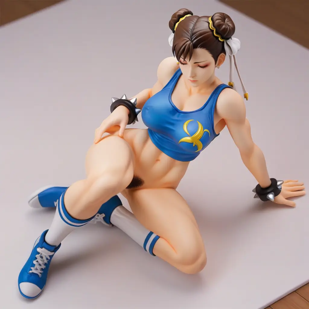 春麗のエッチなグラビアフィギュアが見れるAIエロ画像17枚目