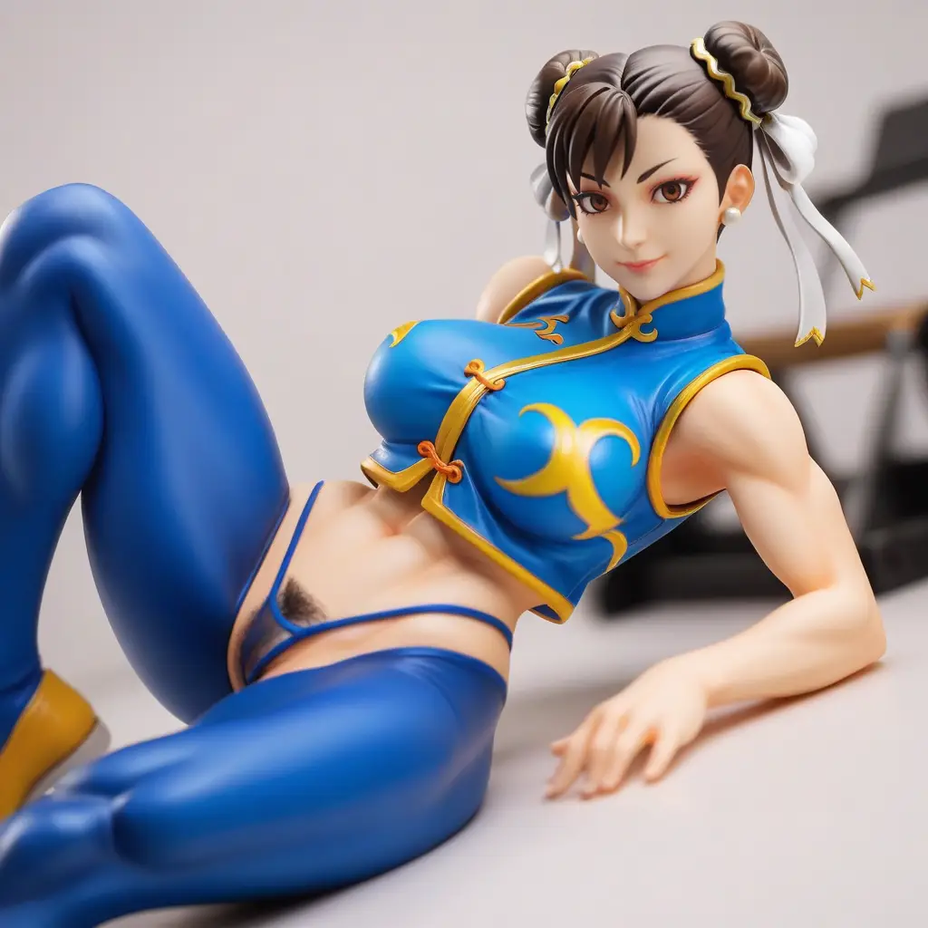 春麗のエッチなグラビアフィギュアが見れるAIエロ画像21枚目