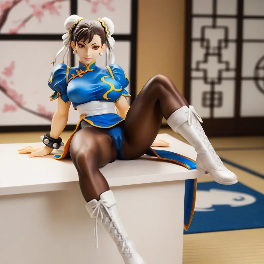 春麗のエッチなグラビアフィギュアが見れるAIエロ画像27枚目