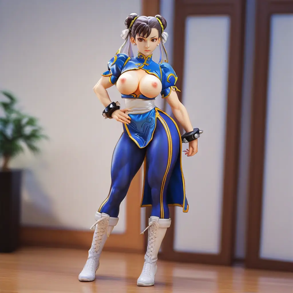 春麗のエッチなグラビアフィギュアが見れるAIエロ画像32枚目