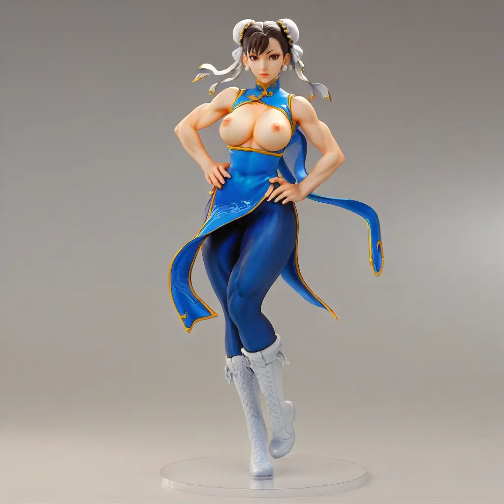 春麗のエッチなグラビアフィギュアが見れるAIエロ画像35枚目