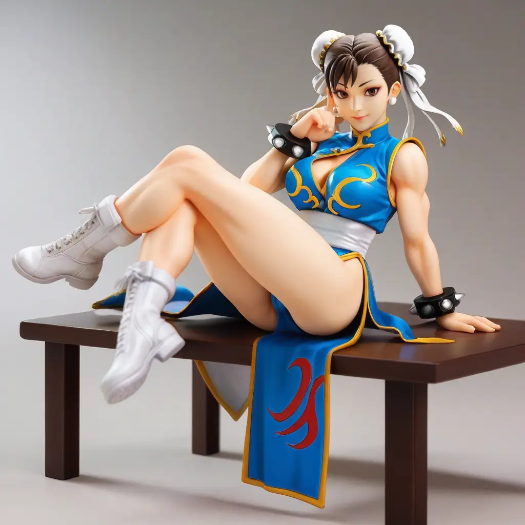 春麗のエッチなグラビアフィギュアが見れるAIエロ画像37枚目