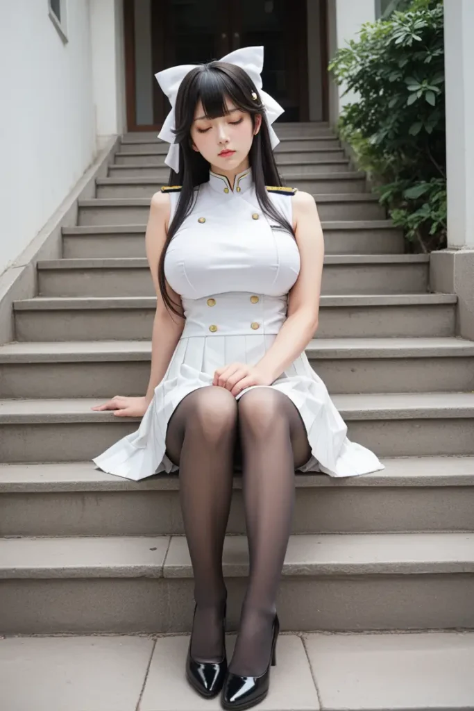 アズールレーン高雄のコスプレイヤーのヌードグラビアAIエロ画像42枚目