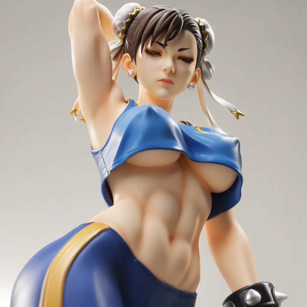 春麗のエッチなグラビアフィギュアが見れるAIエロ画像42枚目