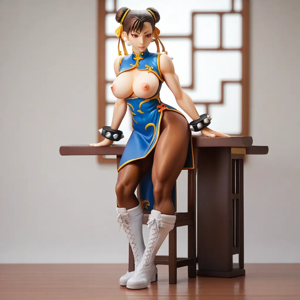 春麗のエッチなグラビアフィギュアが見れるAIエロ画像43枚目