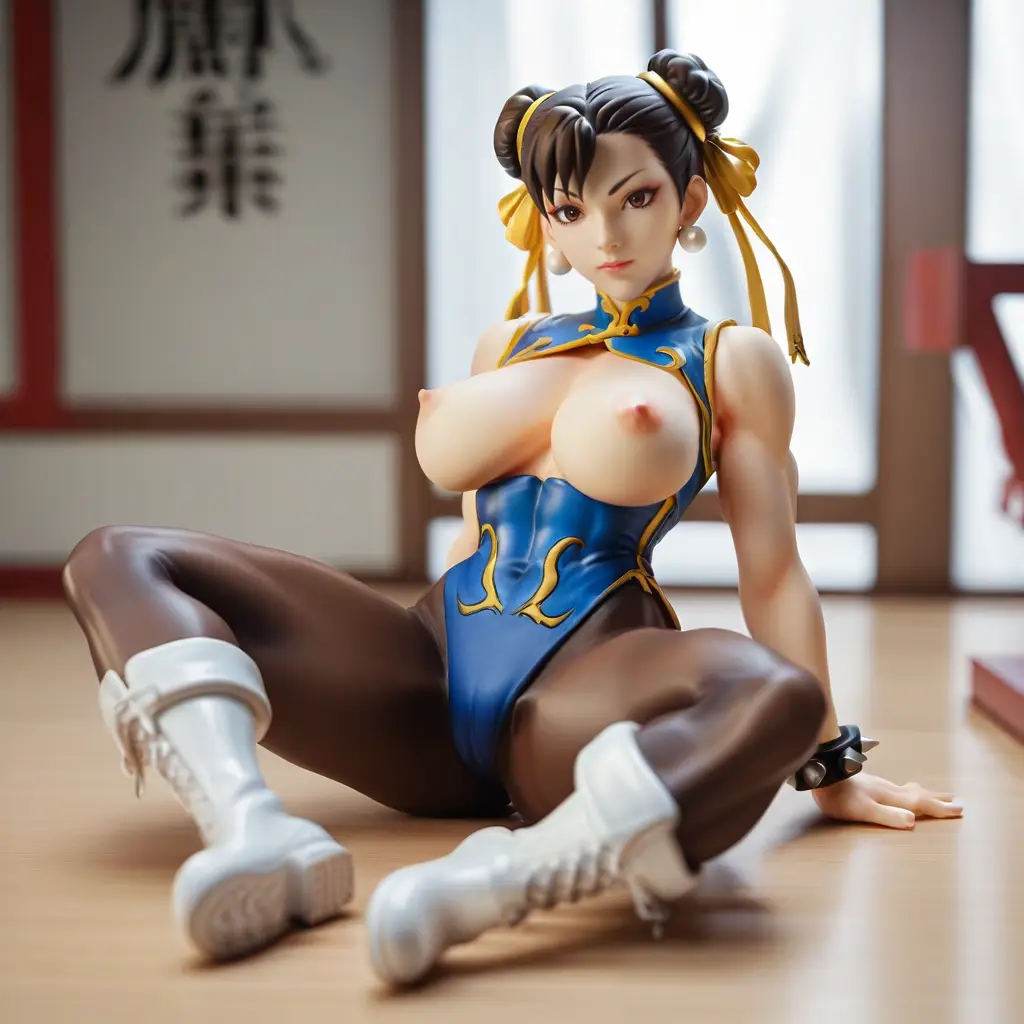 春麗のエッチなグラビアフィギュアが見れるAIエロ画像47枚目