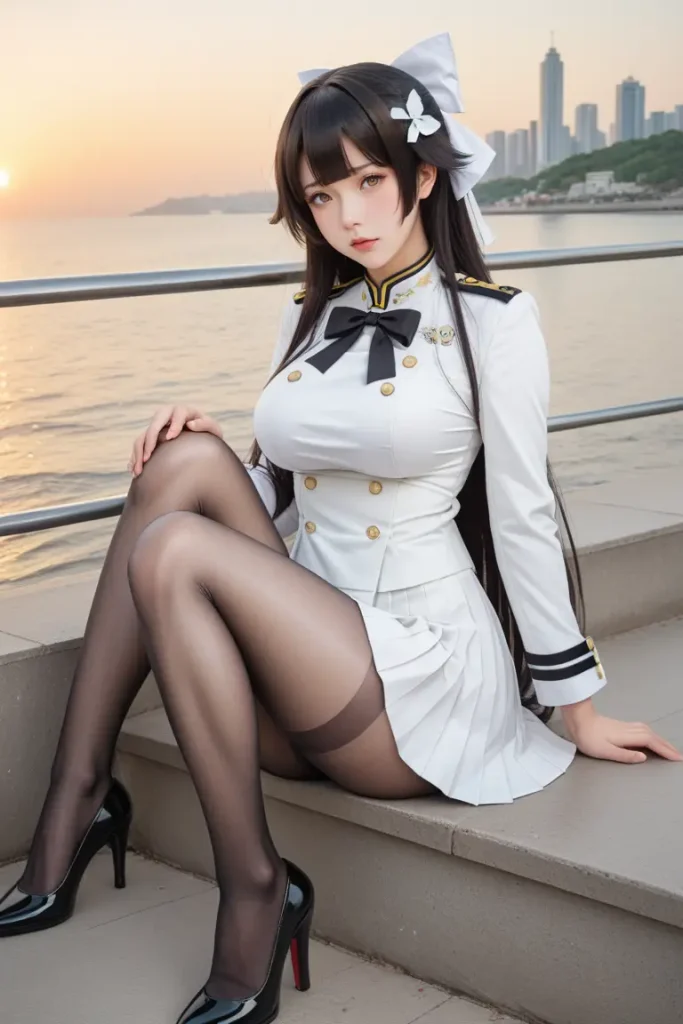 アズールレーン高雄のコスプレイヤーのヌードグラビアAIエロ画像51枚目