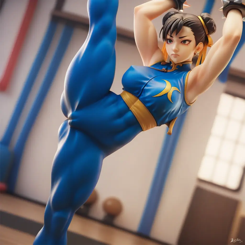 春麗のエッチなグラビアフィギュアが見れるAIエロ画像51枚目