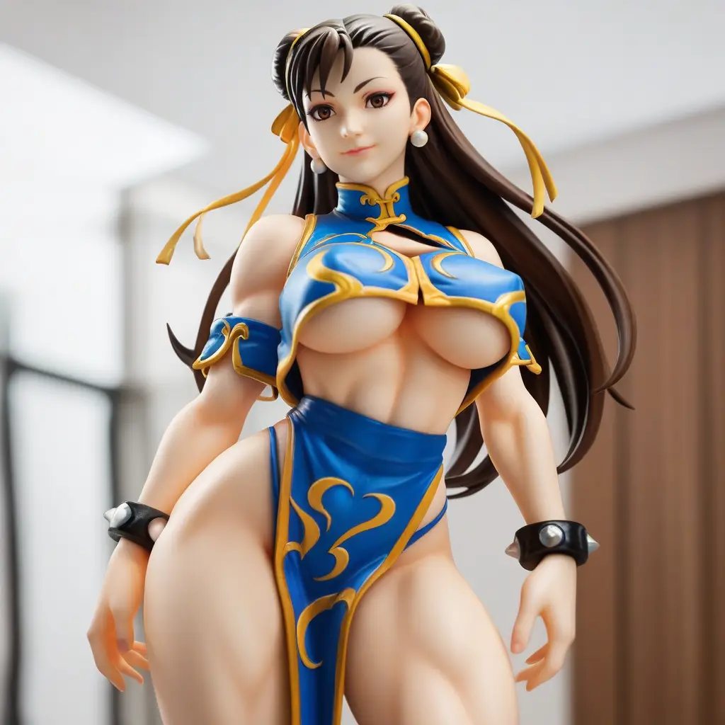 春麗のエッチなグラビアフィギュアが見れるAIエロ画像56枚目