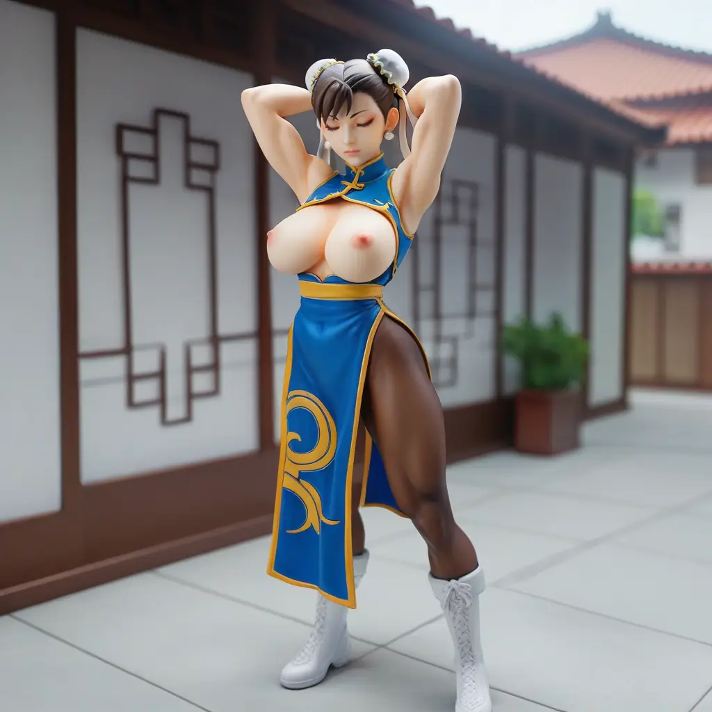 春麗のエッチなグラビアフィギュアが見れるAIエロ画像57枚目