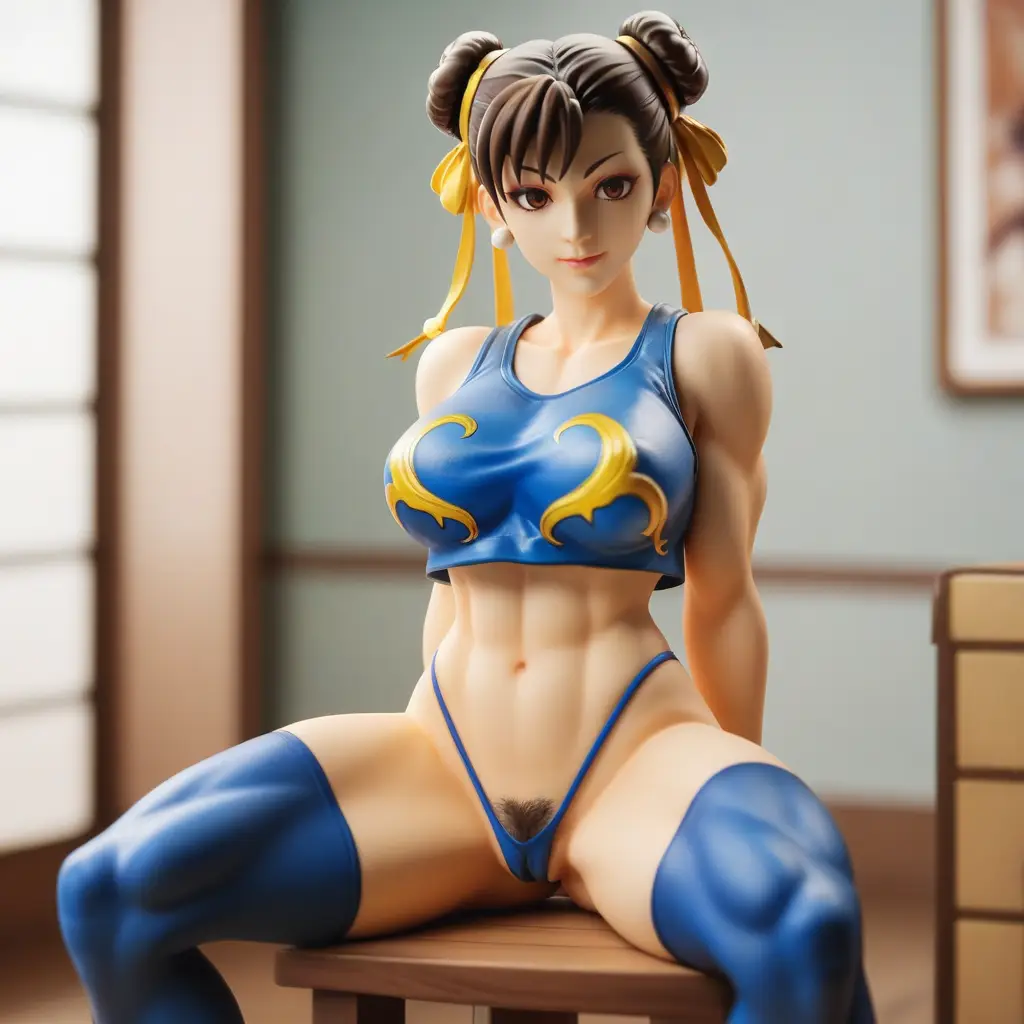 春麗のエッチなグラビアフィギュアが見れるAIエロ画像61枚目
