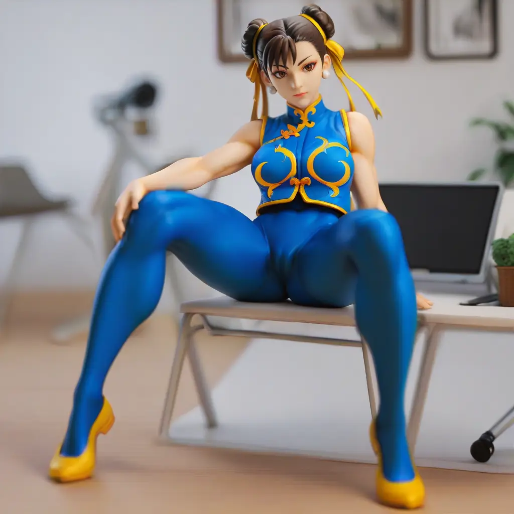 春麗のエッチなグラビアフィギュアが見れるAIエロ画像66枚目