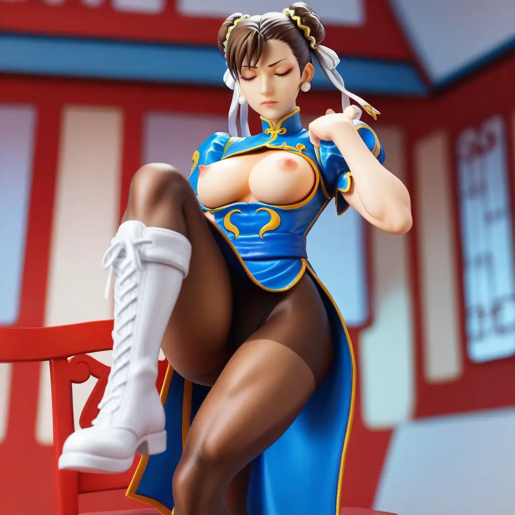 春麗のエッチなグラビアフィギュアが見れるAIエロ画像71枚目