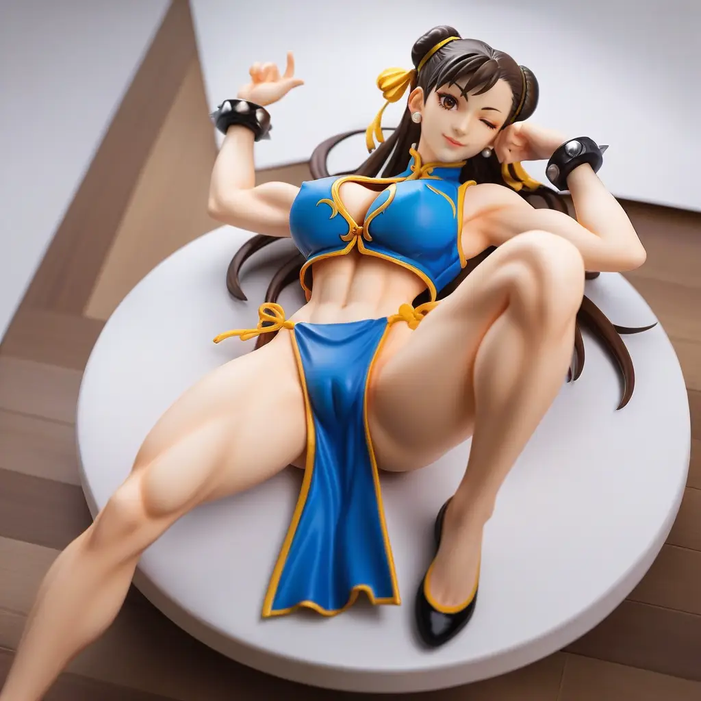 春麗のエッチなグラビアフィギュアが見れるAIエロ画像75枚目