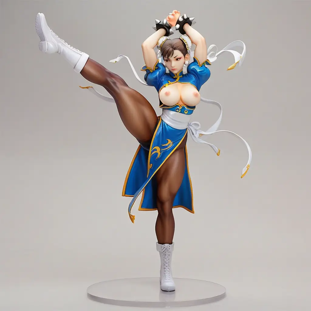 春麗のエッチなグラビアフィギュアが見れるAIエロ画像76枚目