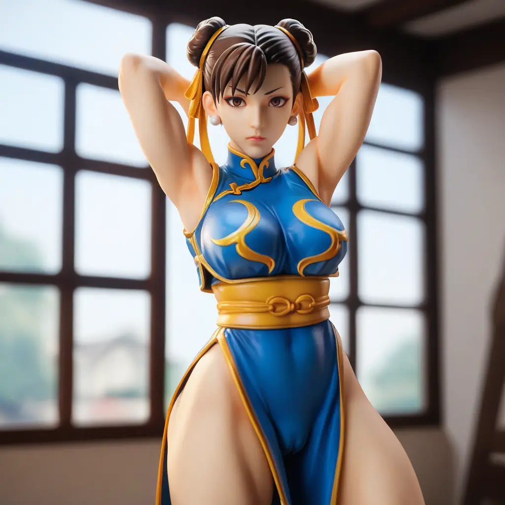 春麗のエッチなグラビアフィギュアが見れるAIエロ画像79枚目