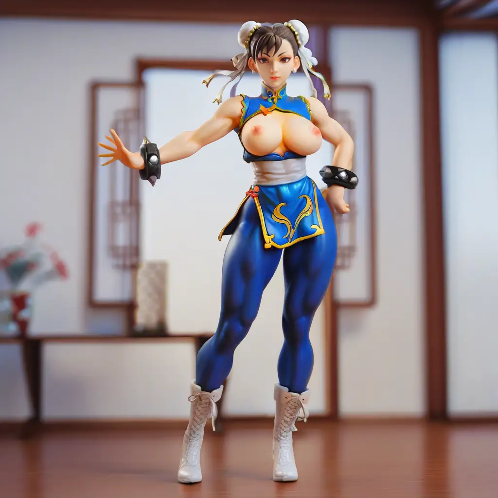 春麗のエッチなグラビアフィギュアが見れるAIエロ画像83枚目