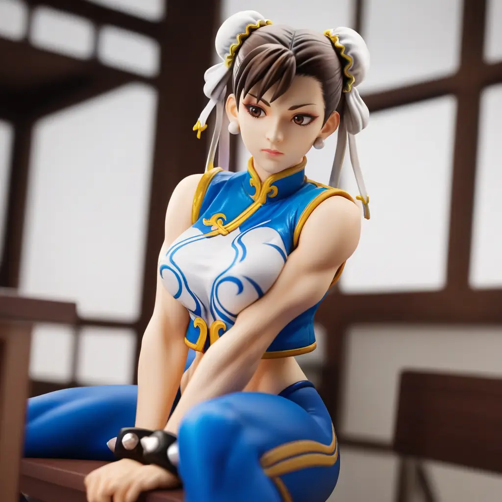 春麗のエッチなグラビアフィギュアが見れるAIエロ画像85枚目