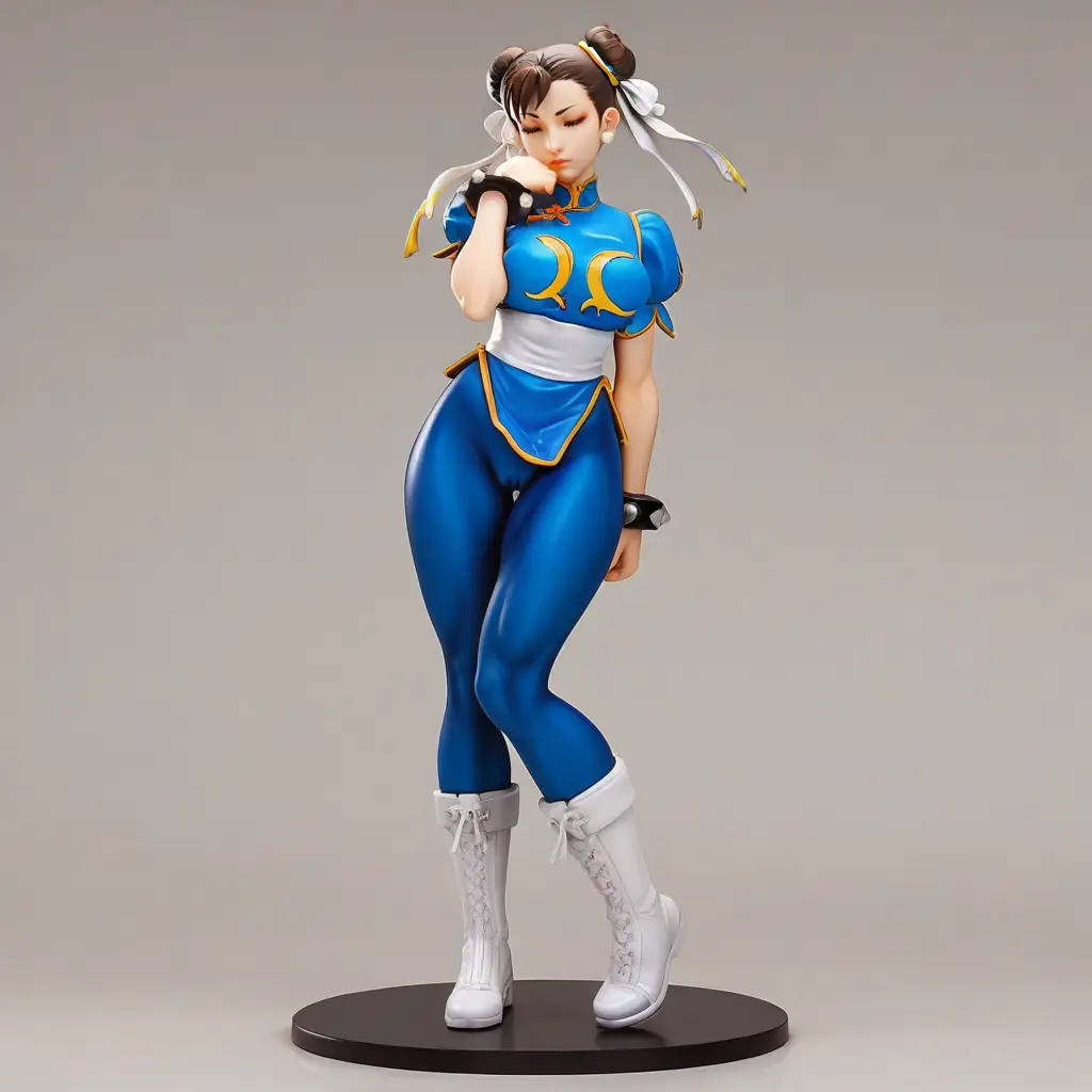 春麗のエッチなグラビアフィギュアが見れるAIエロ画像86枚目