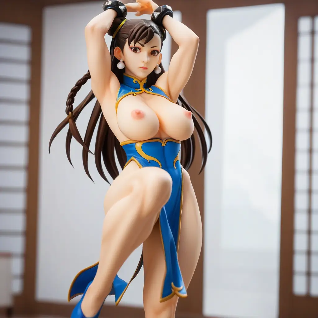 春麗のエッチなグラビアフィギュアが見れるAIエロ画像87枚目