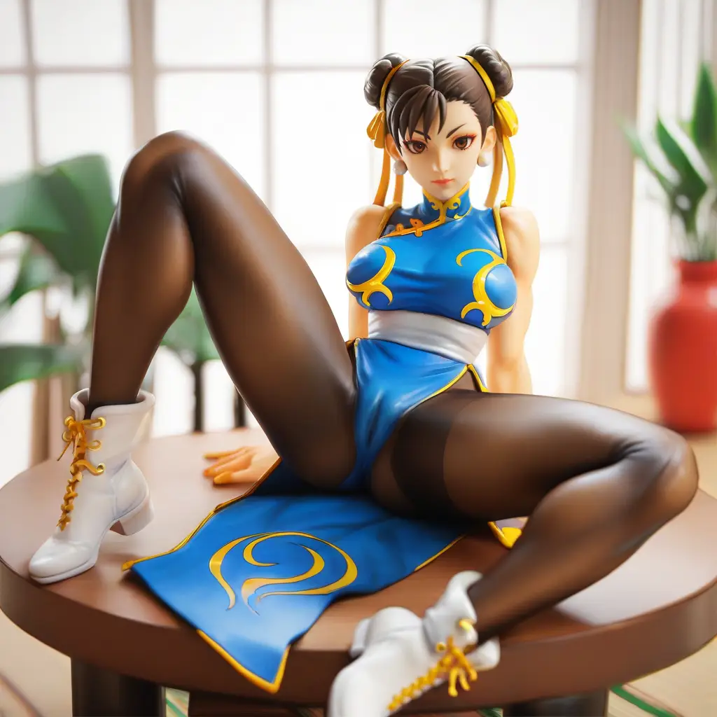 春麗のエッチなグラビアフィギュアが見れるAIエロ画像90枚目