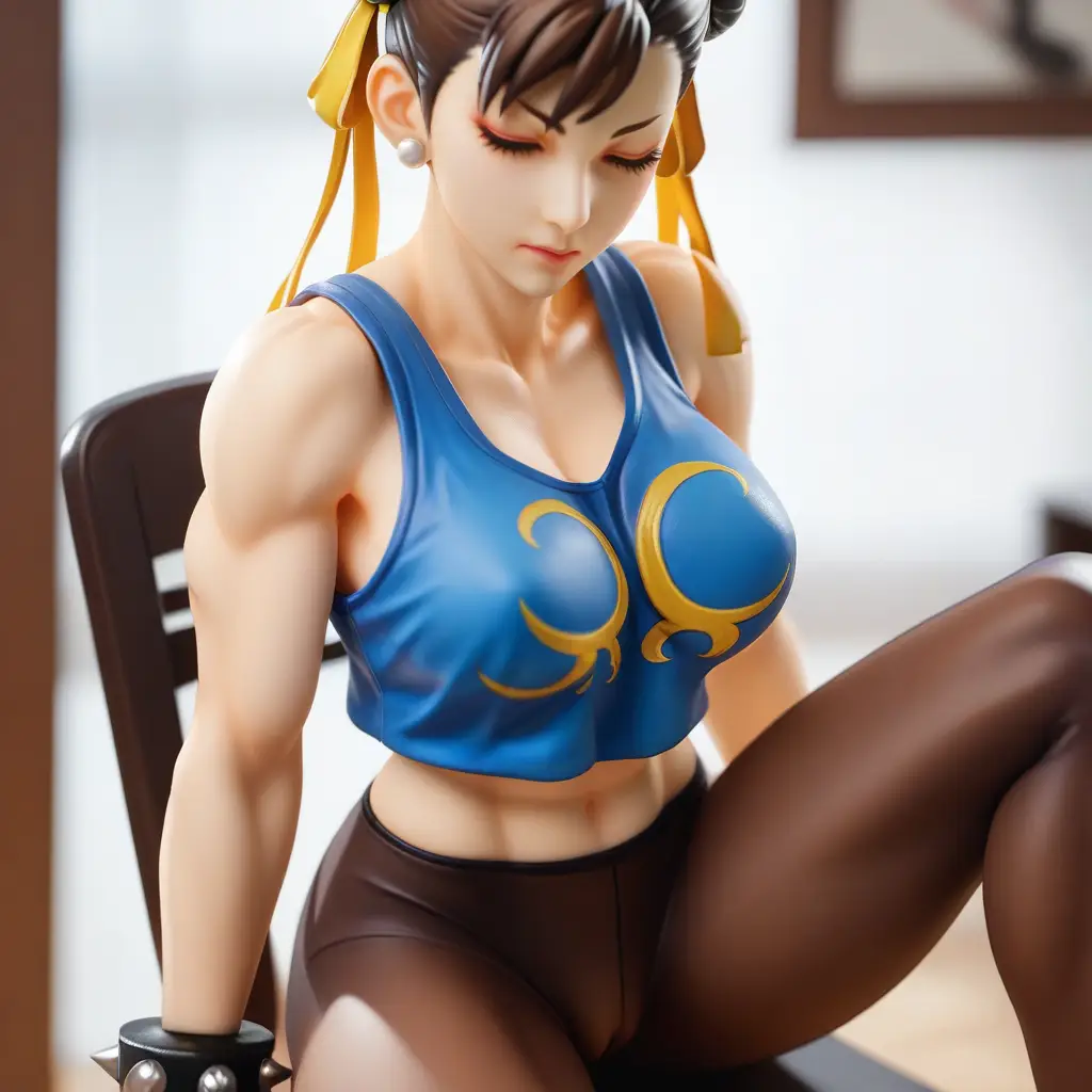 春麗のエッチなグラビアフィギュアが見れるAIエロ画像91枚目
