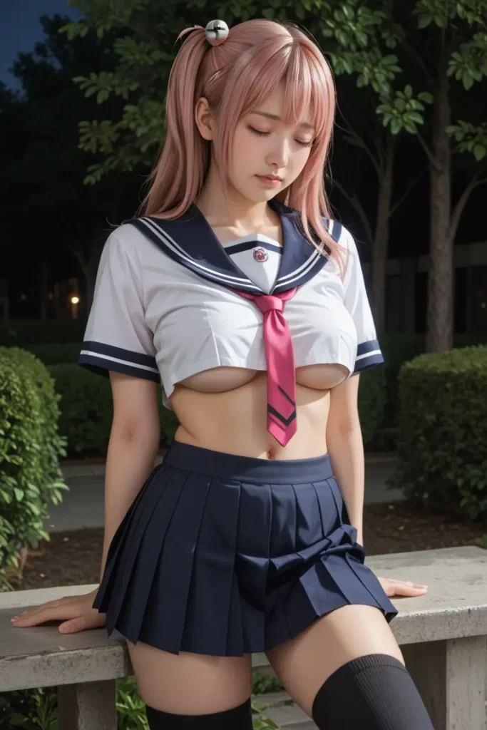 DOAほのかのコスプレイヤーがセクシーセーラー服を着るエロ画像17枚目