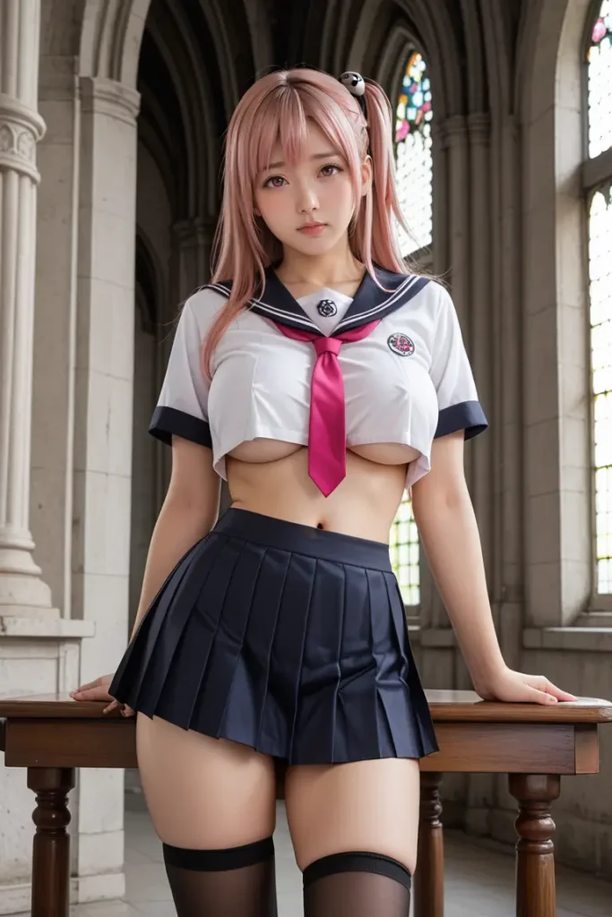 DOAほのかのコスプレイヤーがセクシーセーラー服を着るエロ画像21枚目