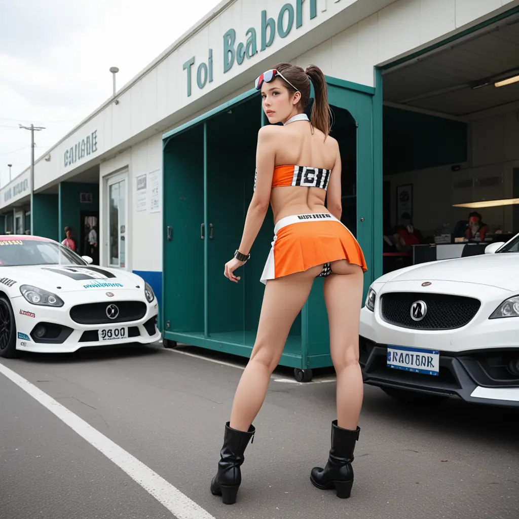 レースクイーンのお尻にフォーカスしたエロ画像4枚目