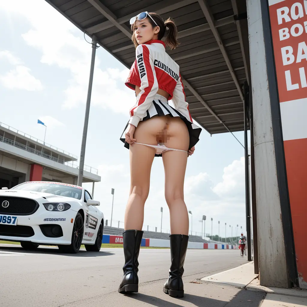 レースクイーンのお尻にフォーカスしたエロ画像34枚目