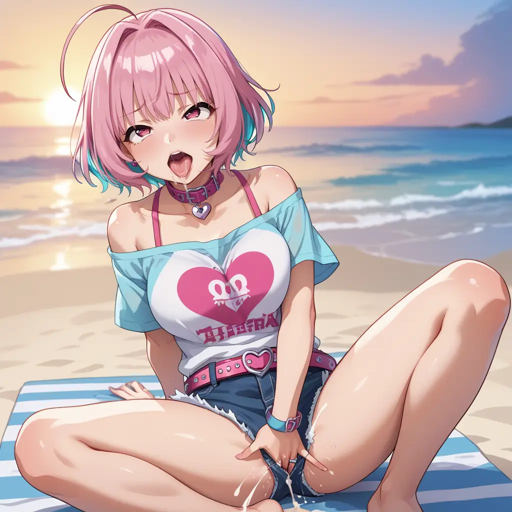 アイドルマスターの夢見りあむが潮吹きオナニーするエロ画像48枚目