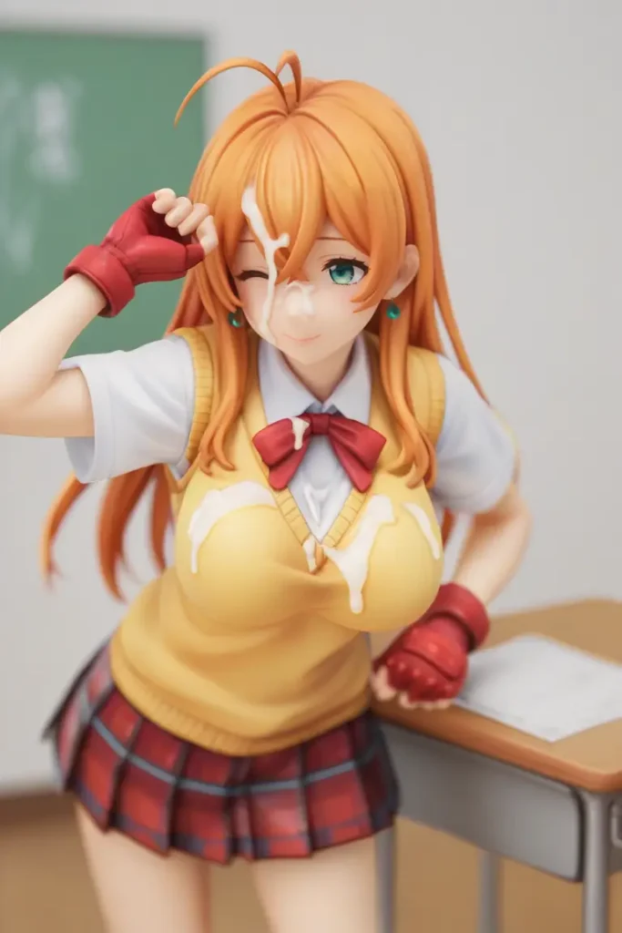一騎当千の孫策伯符のフィギュアにザーメンぶっかけるエロ画像50枚目