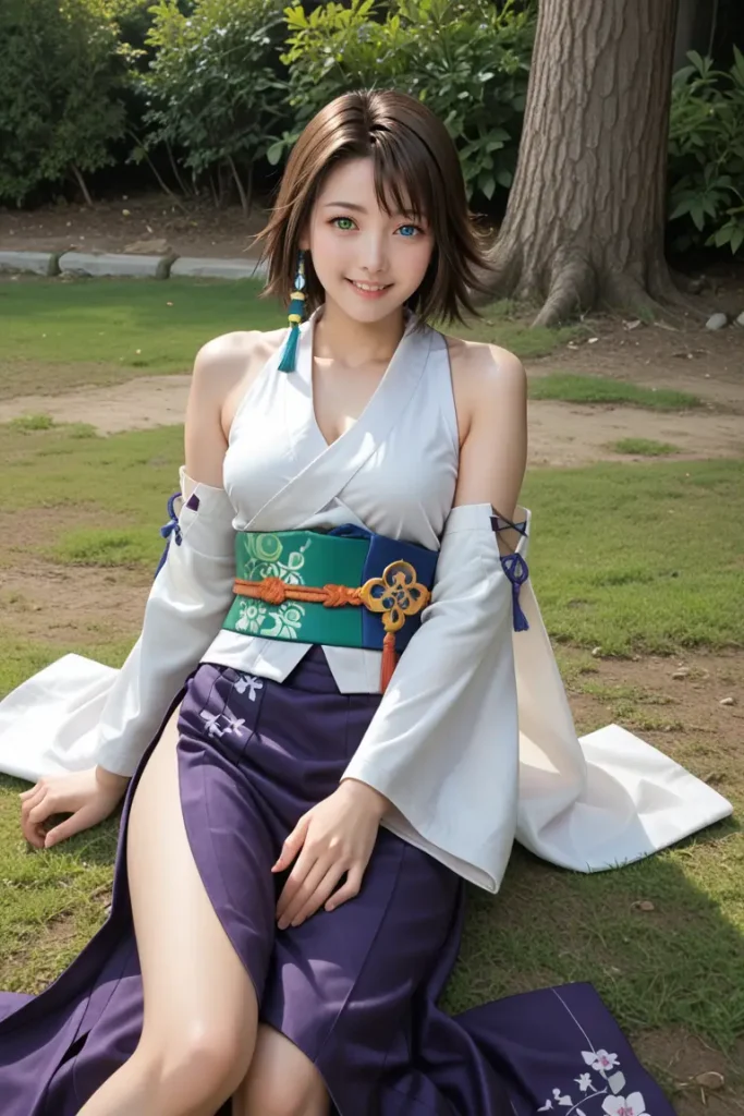 ファイナルファンタジーのユーナのエッチなグラビアエロ画像1枚目