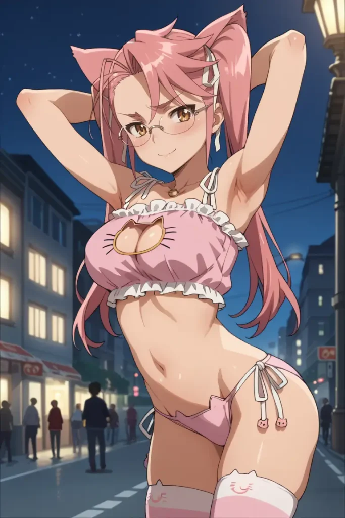 学園黙示録 HIGHSCHOOL OF THE DEADの高城沙耶がエッチなコスを着るエロ画像2枚目