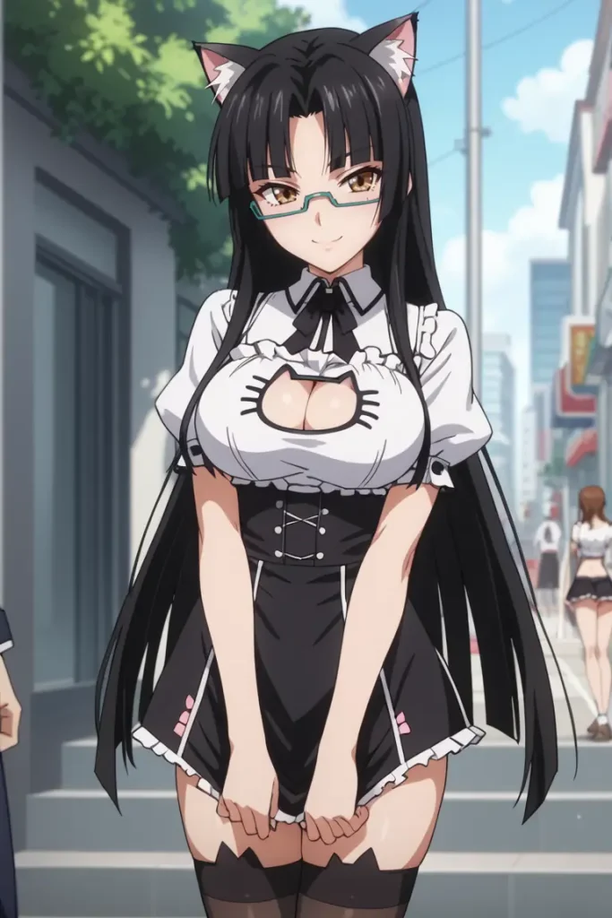 ハイスクールD×Dの真羅椿姫がエッチなコスチュームを着るエロ画像4枚目