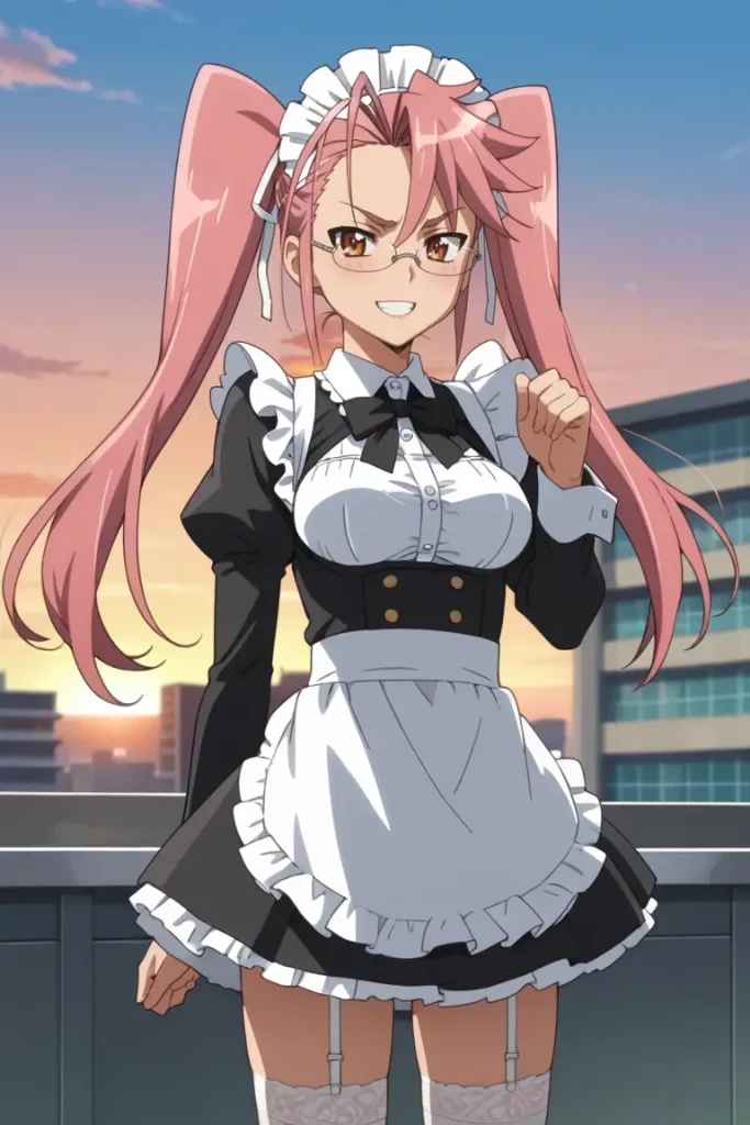 学園黙示録 HIGHSCHOOL OF THE DEADの高城沙耶がエッチなコスを着るエロ画像4枚目