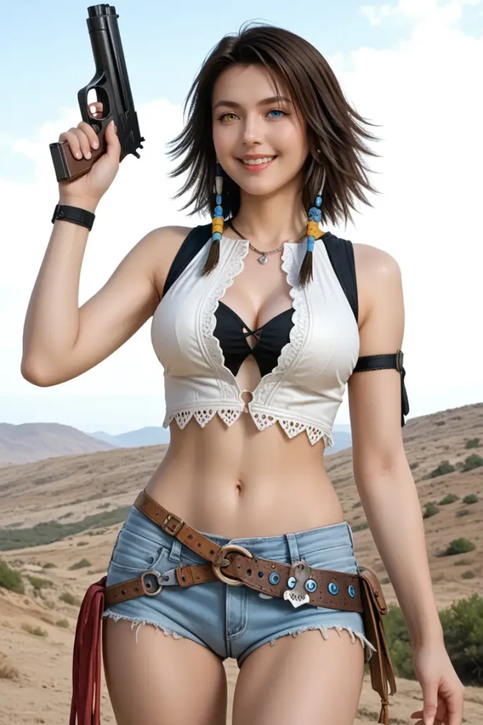ファイナルファンタジーのユーナのエッチなグラビアエロ画像6枚目