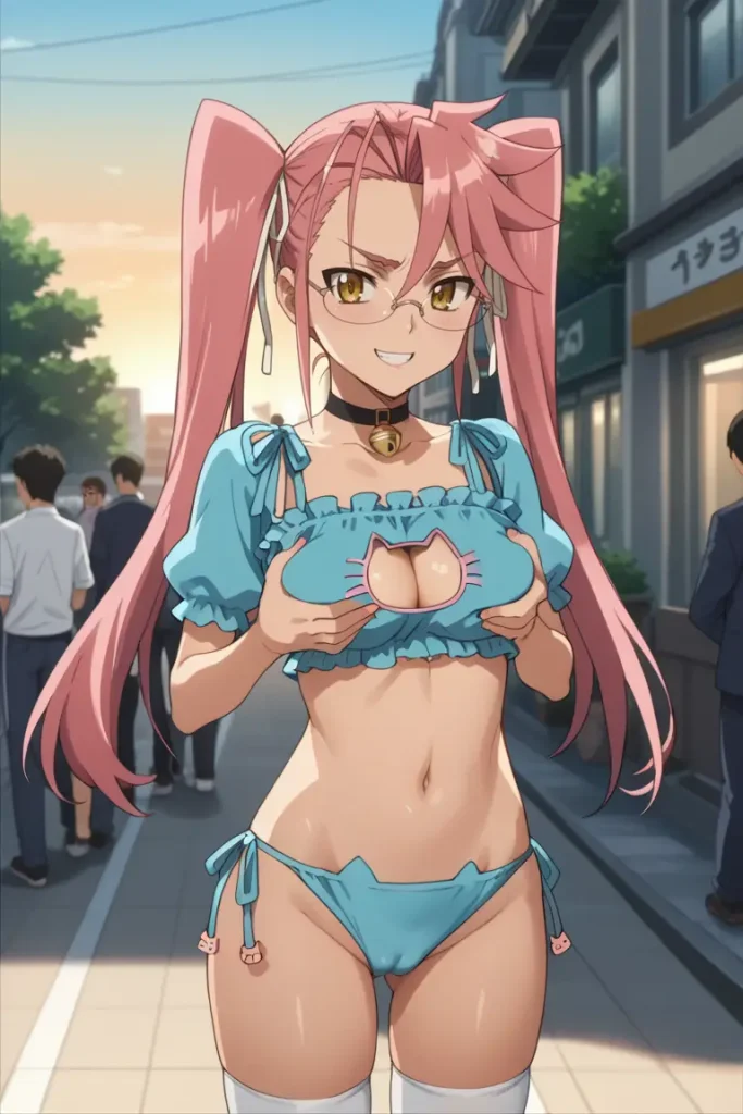 学園黙示録 HIGHSCHOOL OF THE DEADの高城沙耶がエッチなコスを着るエロ画像119枚目